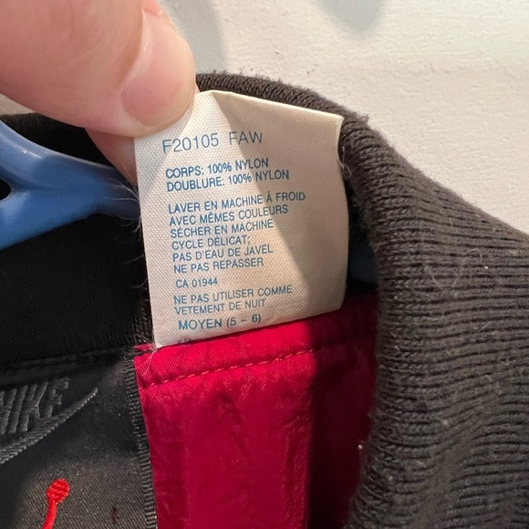 Vintage 1992 Nike Michael Air Jordan Jumpman Windbreaker Jacket Medium Kids 5-6 - Picture 6 of 7